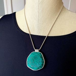 Reversible sterling silver necklace